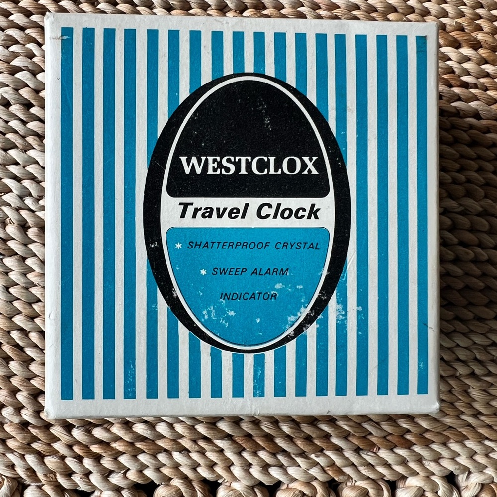 Westclox Tan luminous Tourino Travel Clock